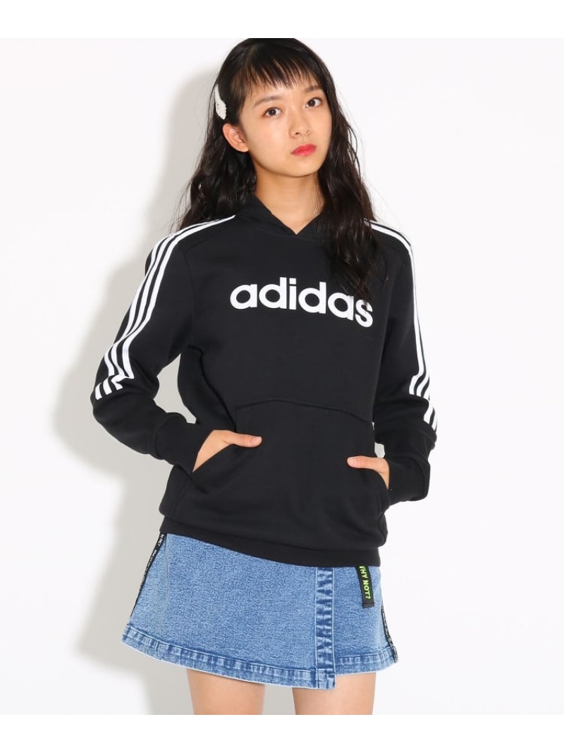 楽天市場 Sale 50 Off Pink Latte Adidas アディダス スウェットパーカー ピンク ラテ カットソー パーカー ブラック Rba E Rakuten Fashion Kids