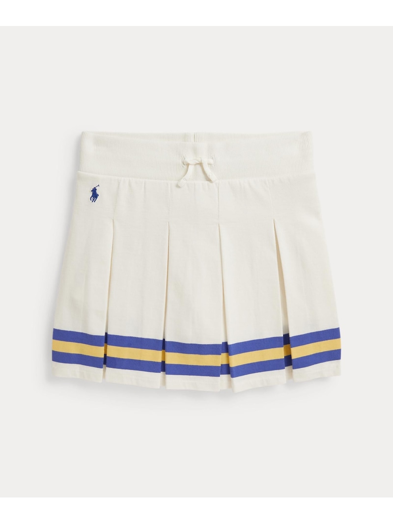 POLO RALPH LAUREN (ガールズ 7才~16才)プリーテッド コットン ジャージー スコート ラルフローレン スカート その他のスカート ホワイト【送料無料】