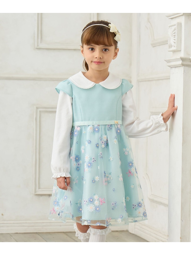 楽天市場】フラワー刺繍ワンピース ANY KIDS エニィ ワンピース