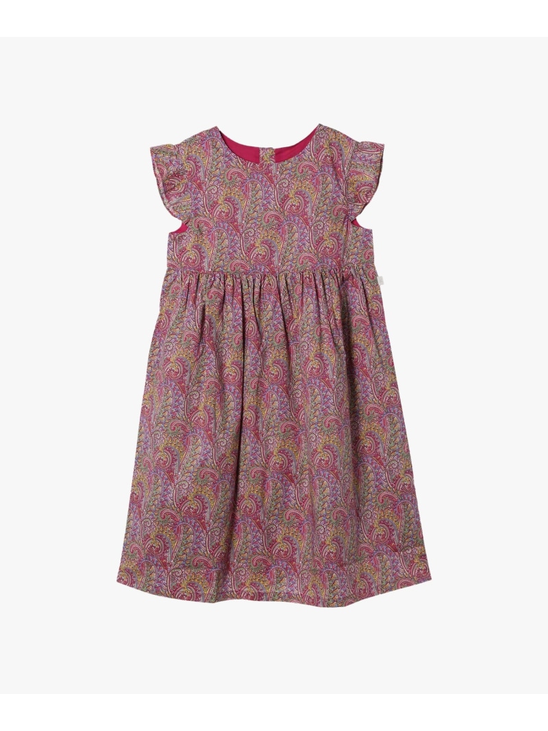 agnes b. ENFANT キッズ リバティプリント コットン ノースリーブ ワンピース \