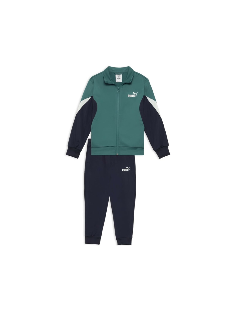 PUMA ボーイズ ESS ブロック ポリ スーツ 上下セット B 120-160cm ESS BLOCK Poly Suit プーマ パンツ ジャージ・スウェットパンツ【送料無料】