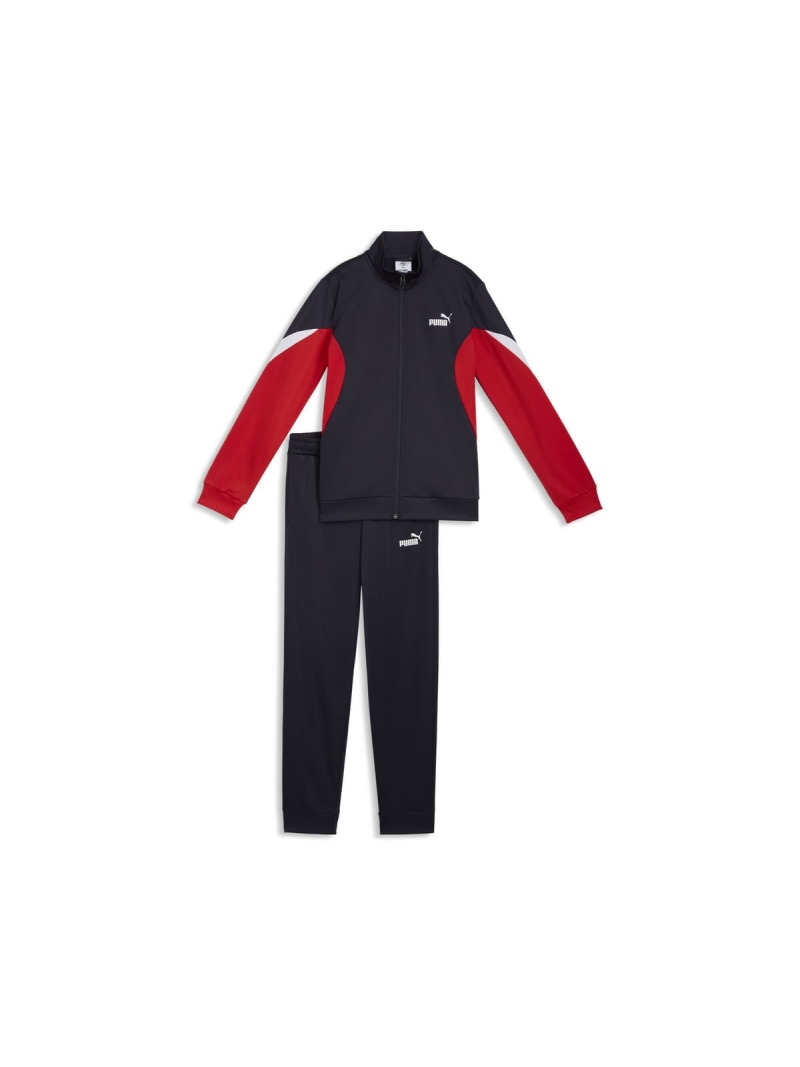 PUMA ボーイズ ESS ブロック ポリ スーツ 上下セット B 120-160cm ESS BLOCK Poly Suit プーマ パンツ ジャージ・スウェットパンツ ネイビー【送料無料】