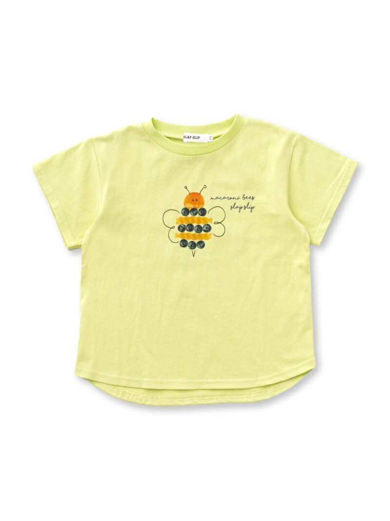 Slap Slip 80 130cm イラスト アニマル 食べ物 オンライン 手書き 風 Tシャツ ベベ