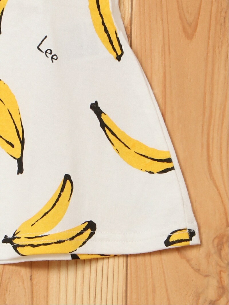 楽天市場 Sale 60 Off Lee Lee バナナ総柄ワンピース ストンプスタンプ ワンピース キッズワンピース ホワイト Rba E Rakuten Fashion Kids