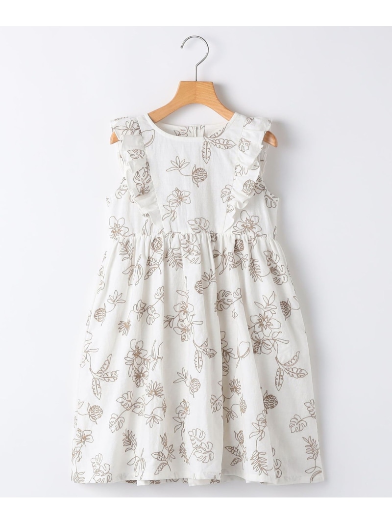 SHIPS KIDS SHIPS KIDS:140~150糎 /刺しゅう 衣装 シップス 衣装・お召しもの 衣装 白いこと【貨物輸送無料】 キッズファッション-ワンピース