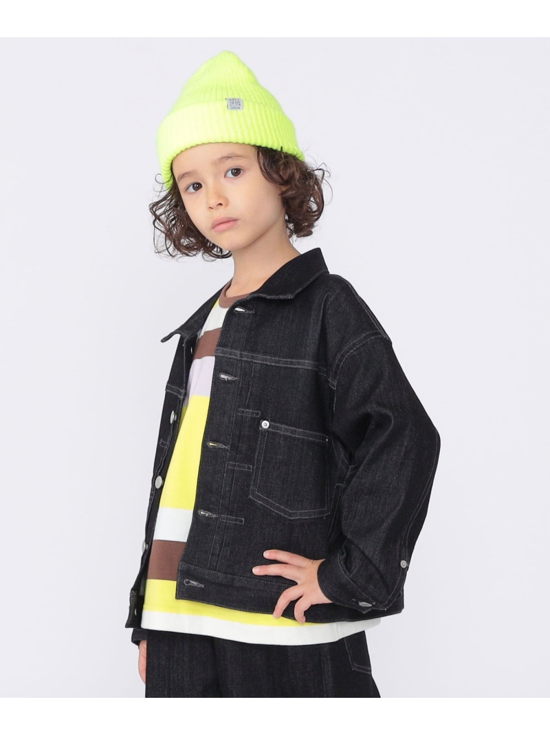 【SALE／30%OFF】SHIPS KIDS SHIPS KIDS:100~130cm /ヴィンテージ ライク デニム ジャケット シップス ジャケット・アウター デニムジャケット ブラック【RBA_E】【送料無料】