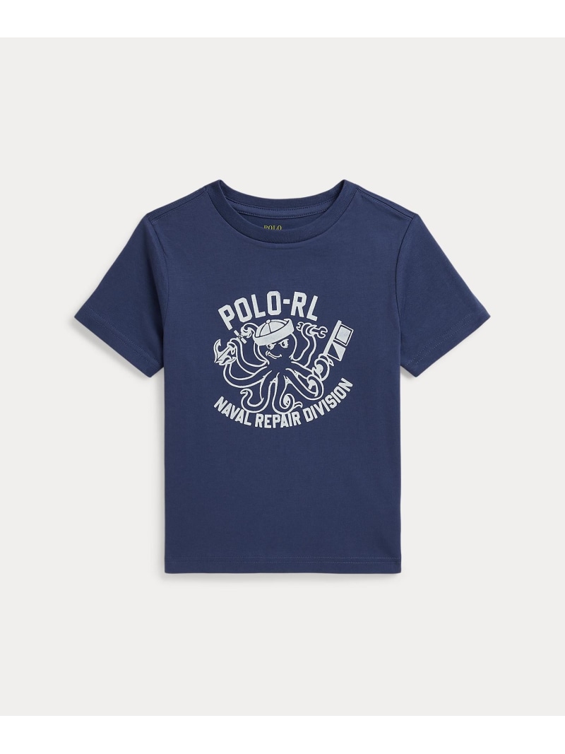 POLO RALPH LAUREN (ボーイズ 2才~7才)綿織物 プルオーバー グラフィック プルオーバー ラルフローレン トップス カットソー・プルオーバー 米国海軍【貨物輸送無料】
