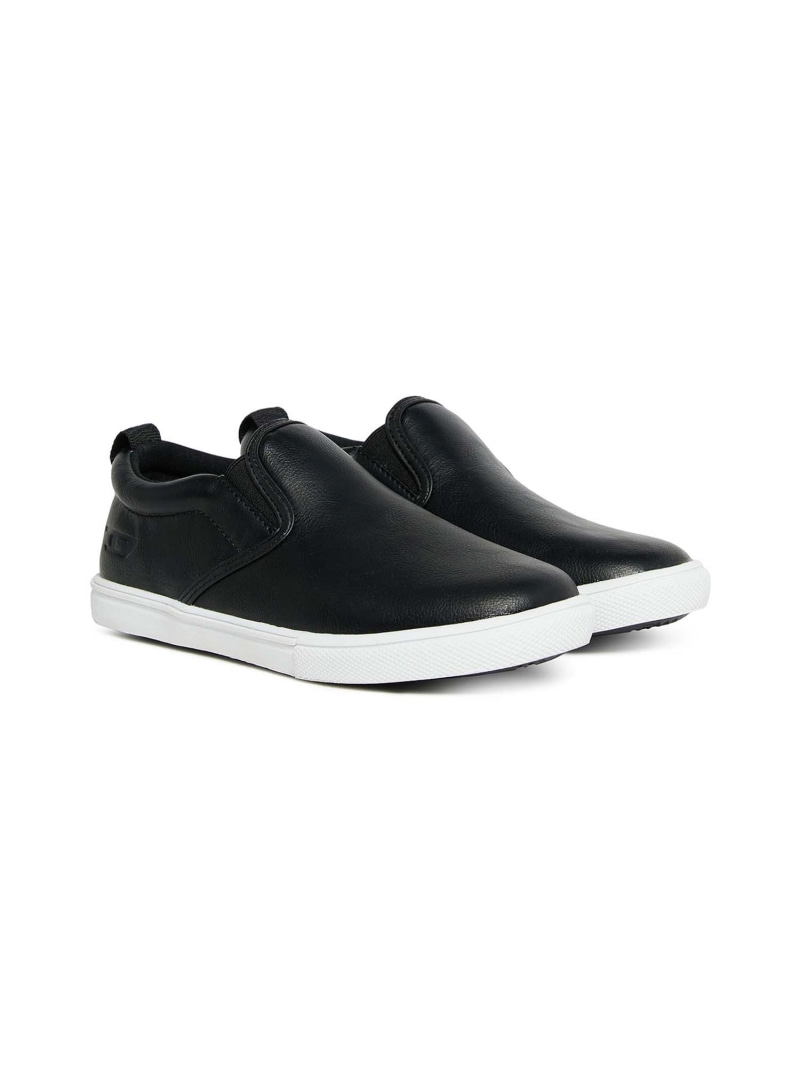 【SALE／56%OFF】DIESEL DIESEL ディーゼル Kids & Junior ワンポイントロゴスリッポンスニーカー シフォン シューズ・靴 スニーカー ブラック【RBA_E】【送料無料】