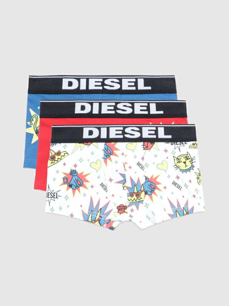 楽天市場 Diesel Umbx Udamienthreepac ディーゼル インナー ナイトウェア ボクサーパンツ トランクス レッド 送料無料 Rakuten Fashion Kids