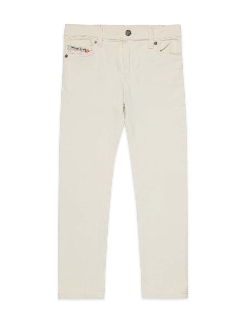 【SALE／53%OFF】DIESEL DIESEL ディーゼル Kids & Junior デニムパンツ シフォン パンツ ジーンズ・デニムパンツ ホワイト ベージュ【RBA_E】【送料無料】
