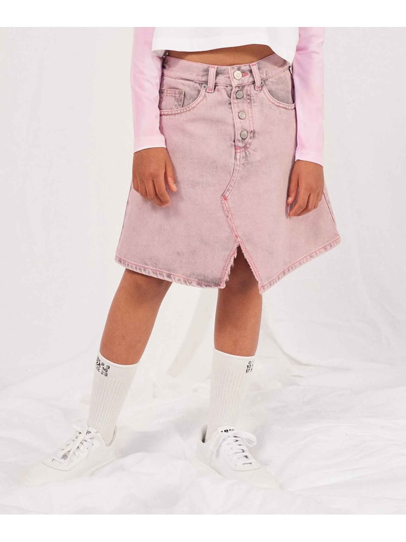 【SALE／61%OFF】MM6 Maison Margiela MM6 Maison Margiela Kids \u0026 Junior ジーンズスコート シフォン スコート ミディアムスカート さくら色【RBA_E】【貨物輸送無料】