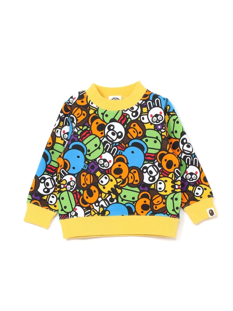 A BATHING APE MILO ALL FRIENDS CREWNECK SWEATSHIRT ア ベイシング エイプ トップス スウェット・トレーナー【貨物輸送無料】