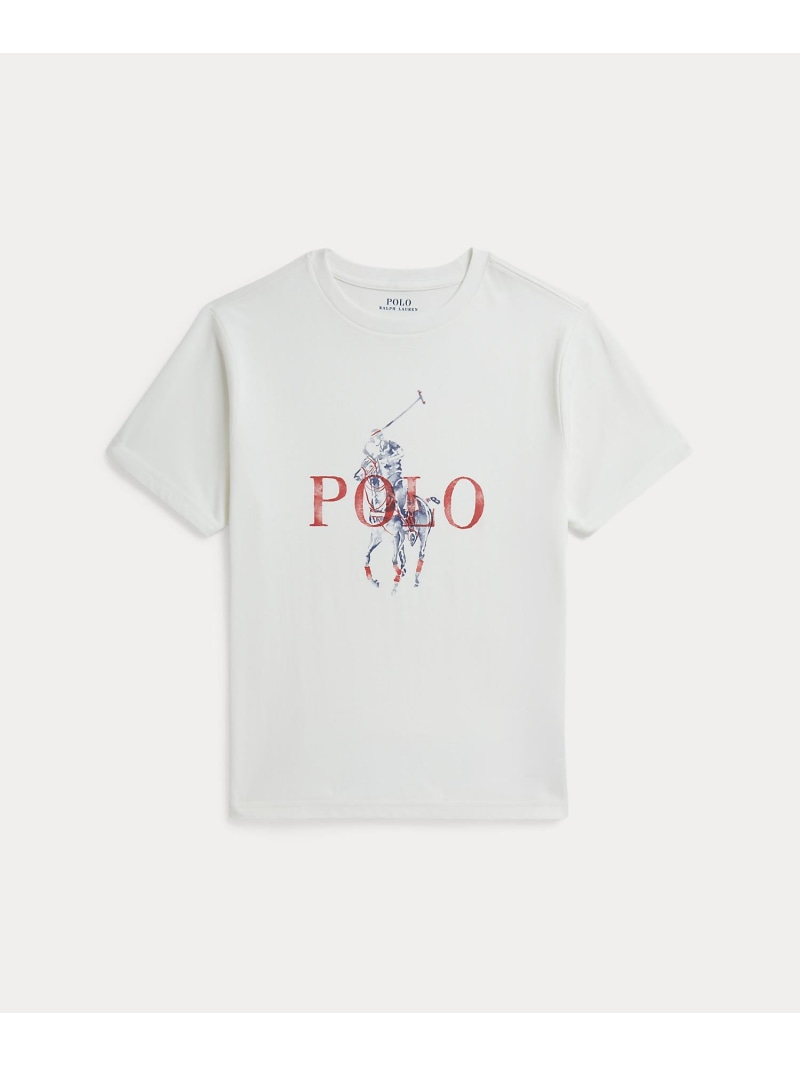 POLO RALPH LAUREN (ボーイズ 8才~20才)Big Pony コットン ジャージー Tシャツ ラルフローレン トップス カットソー・Tシャツ ホワイト【送料無料】