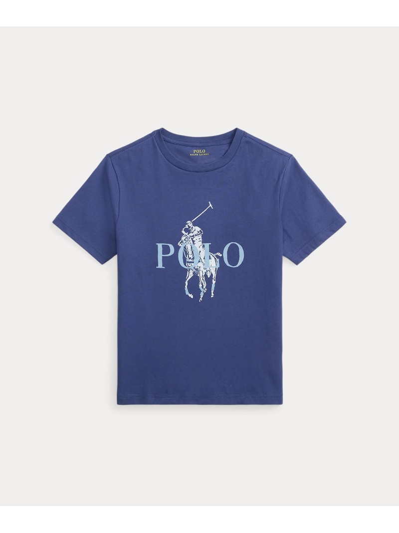 POLO RALPH LAUREN (ボーイズ 8才~20才)Big Pony コットン ジャージー Tシャツ ラルフローレン トップス カットソー・Tシャツ ネイビー【送料無料】