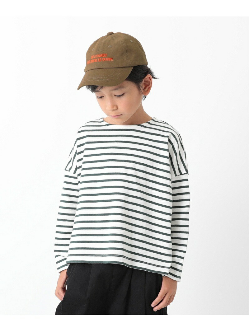 Devirock ロゴ入りローキャップ 日よけ デビロック 子供服 キッズ ヘア小物 帽子