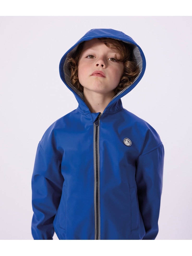 PETIT BATEAU キッズブルゾン プチバトー ジャケット・アウター 牟礼パーカー 青色 オレンジ色 緑であること【貨物輸送無料】