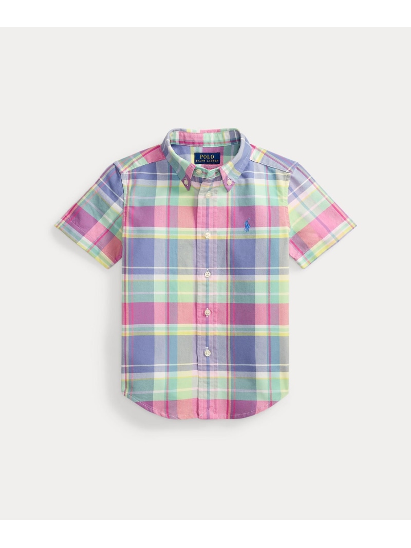 POLO RALPH LAUREN (ボーイズ 2才~7才)チェック コットン オックスフォード シャツ ラルフローレン トップス シャツ・ブラウス【送料無料】