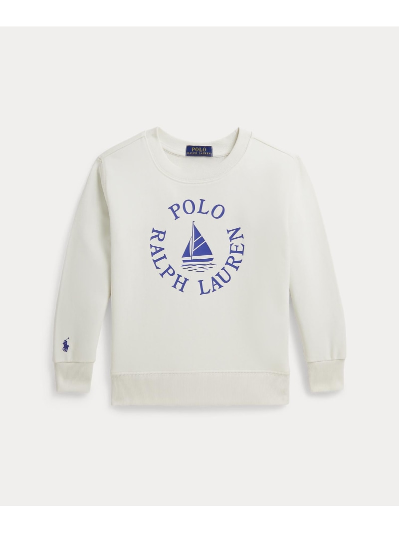 POLO RALPH LAUREN (ボーイズ 2才~7才)ロゴタイプ フレンチ テリー トレーナー ラルフローレン トップス スウェット・トレーナー 白いこと【貨物輸送無料】