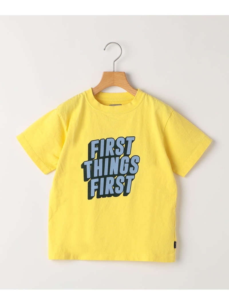 SHIPS KIDS ARCH&LINE:110~145cm / USA コットン プリント TEE シップス トップス カットソー・Tシャツ ホワイト イエロー ブラック【送料無料】