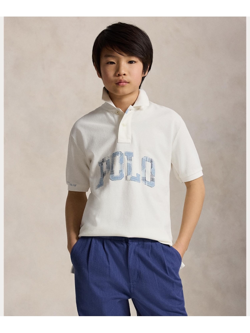 【SALE／30%OFF】POLO RALPH LAUREN (ボーイズ 8才~20才)ロゴ コットン メッシュ ポロシャツ ラルフローレン トップス ポロシャツ ホワイト【RBA_E】【送料無料】｜ Fashion Kids