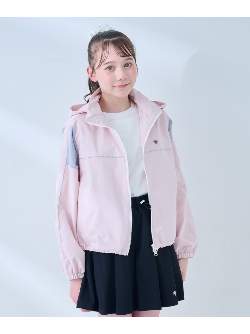 【SALE／30%OFF】mezzo piano Junior 【撥水】2WAYうつり変わり上衣 ナルミヤオンライン ジャケット・アウター 上衣・前掛け サクラ色【RBA_E】【貨物輸送無料】