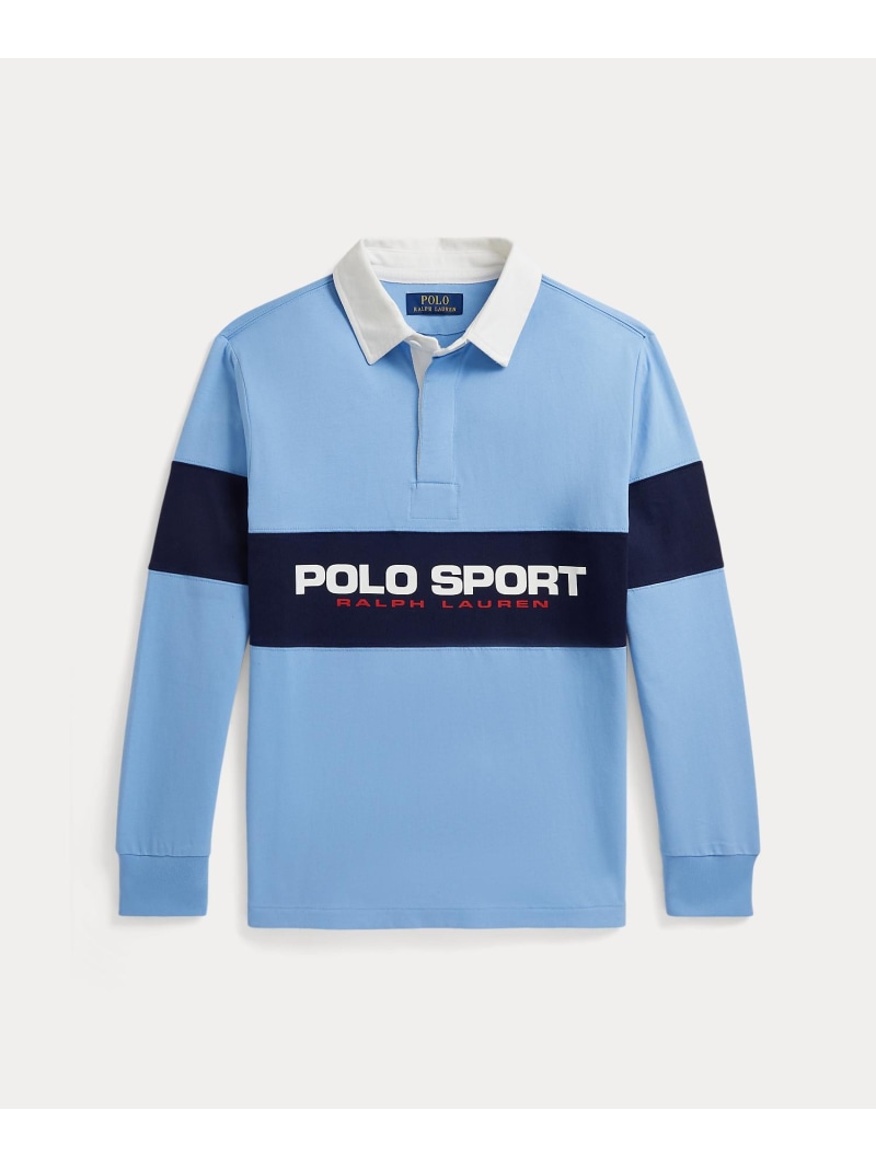 POLO RALPH LAUREN (ボーイズ 8才~20才)Polo Sport 綿織物 ティーシャツ ラガー ティーシャツ ラルフローレン トップス カットソー・ティーシャツ 青碧【貨物輸送無料】