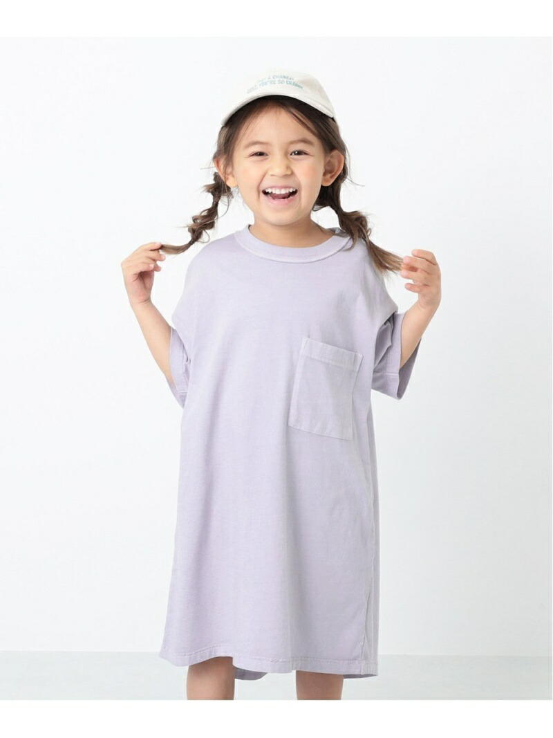 Devirock Bigピグメントステッチワンピース ビッグシルエット 子供服 デビロック