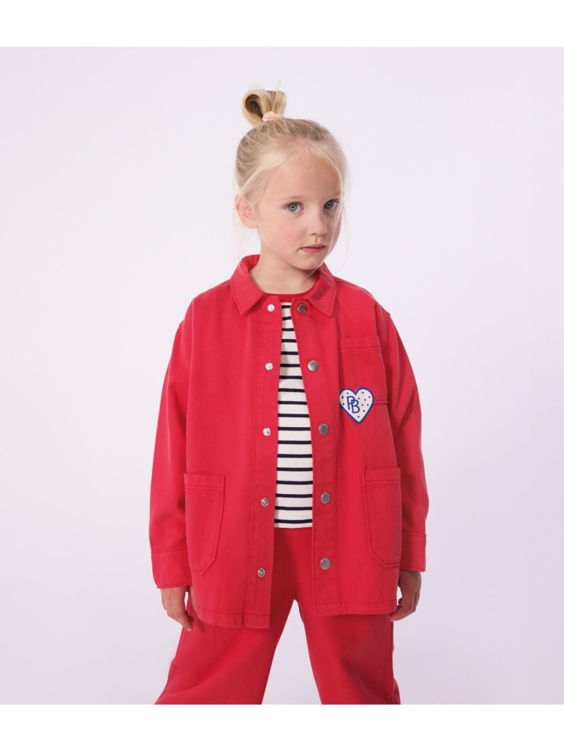 PETIT BATEAU 細工物上衣 プチバトー ジャケット・アウター 上衣・前掛け 赤いこと【貨物輸送無料】