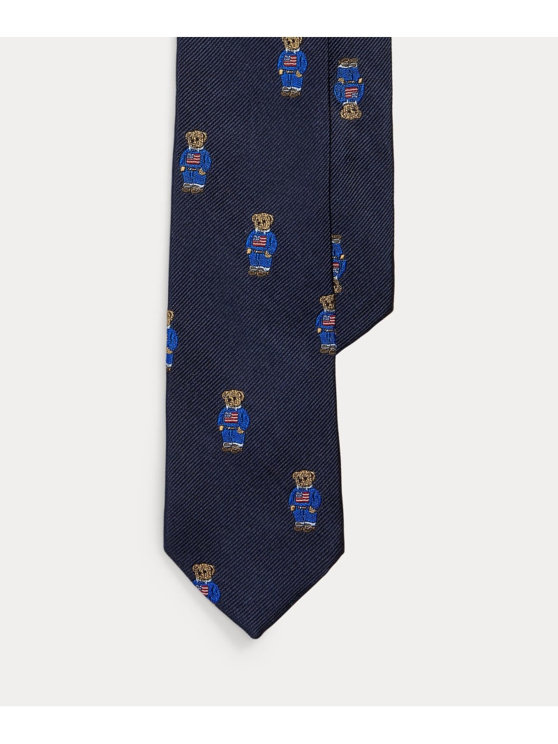 RALPH LAUREN ポロラルフローレン ベアー　刺繍 総柄 ネクタイ 楽天市場】Polo Ralph Lauren ポロベアー総柄ネクタイ ポロ