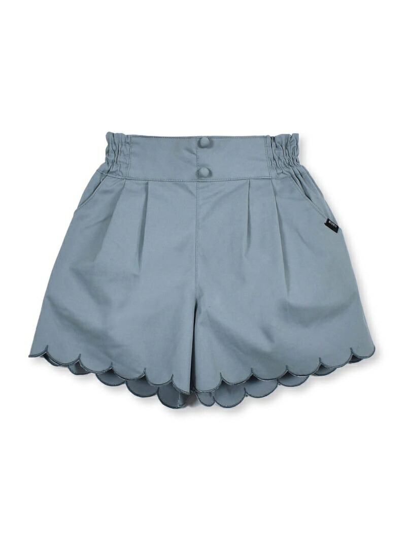 Bebe ストレッチ スカラップ 90 150cm ベベ パンツ ショート ツイル