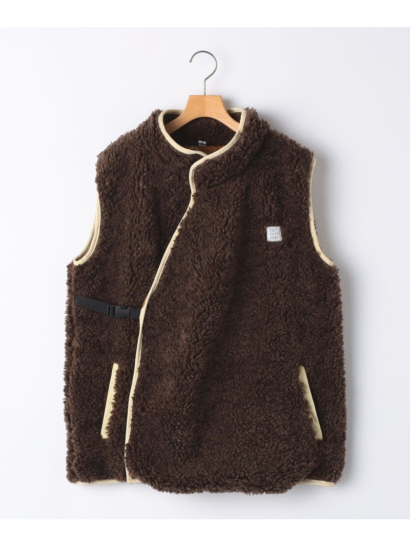 【SALE／30%OFF】SHIPS KIDS THE PARK SHOP:155~165糎 / INUIT SHEEP VEST シップス ジャケット・アウター 余分の物のジャケット・アウター 白いこと 赤銅色【RBA_E】【貨物輸送無料】