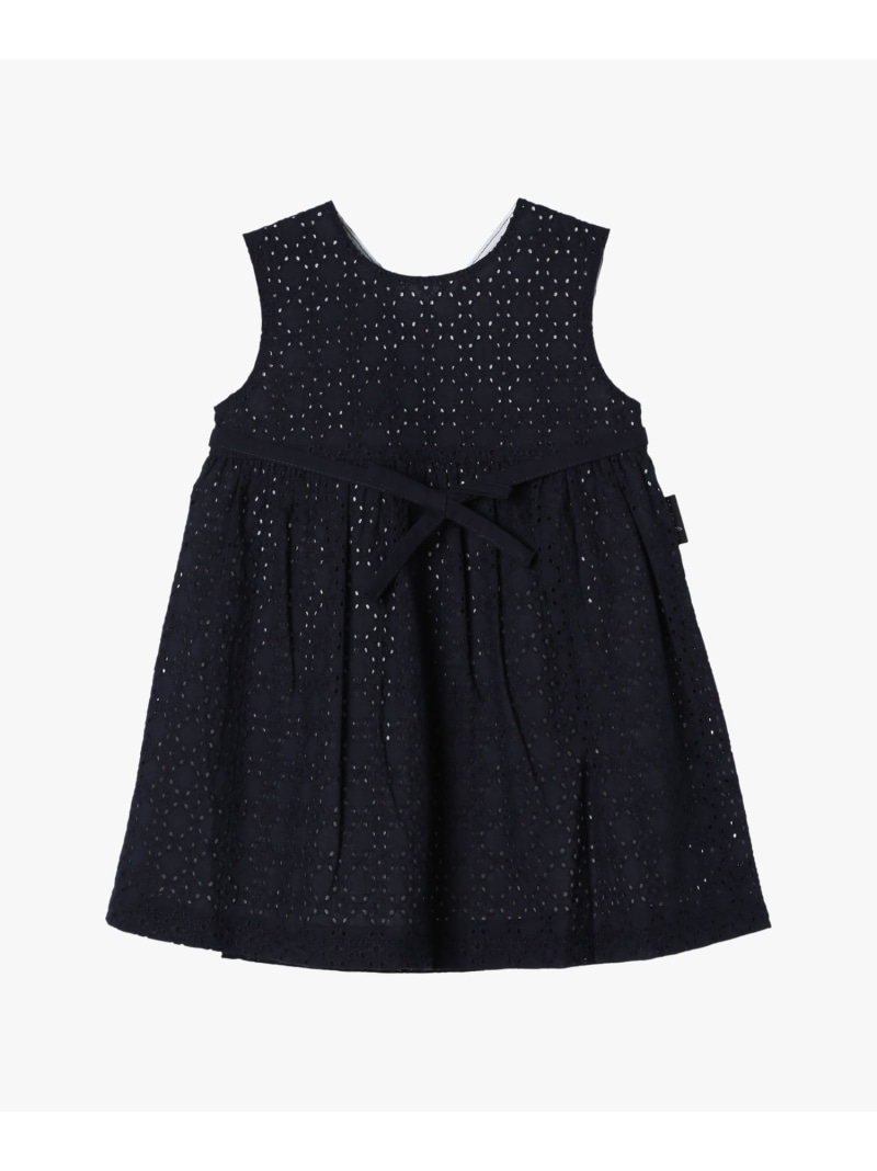 agnes b. ENFANT ベビー 花柄レース コットン ノースリーブ ワンピース \