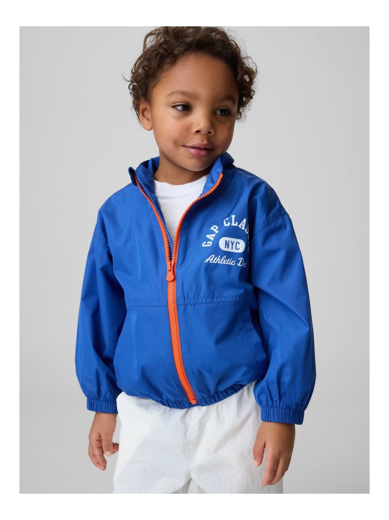 GAP (K)GAPロゴ ウィンドブレーカー ジャケット (幼児・ベビー) ギャップ ジャケット・アウター ブルゾン・ジャンパー ブルー【送料無料】