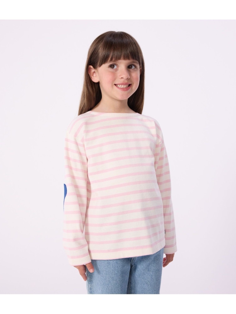 PETIT BATEAU マリニエール長袖ティーシャツ プチバトー トップス スウェット・トレーナー 白いこと【貨物輸送無料】