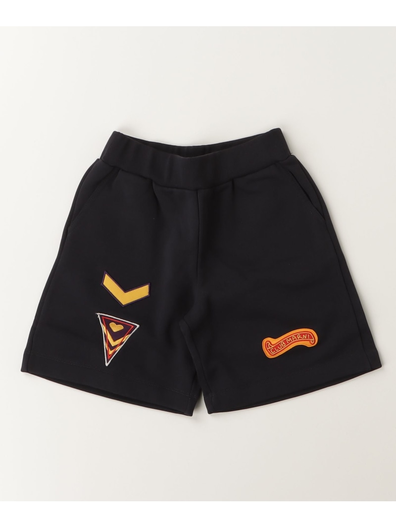 【SALE／53%OFF】MARNI MARNI マルニ Kids & Junior スウェットショートパンツ シフォン パンツ ジャージ・スウェットパンツ ネイビー【RBA_E】【送料無料】