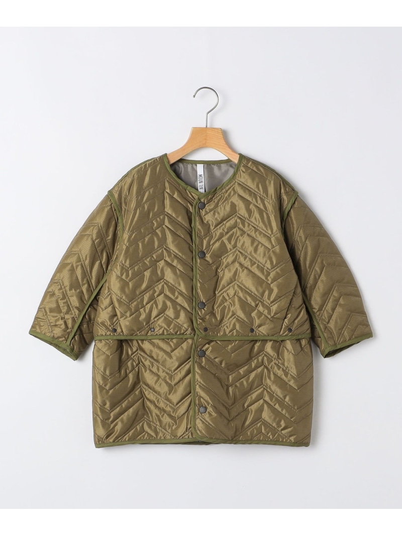 【SALE／30%OFF】SHIPS KIDS MOUN TEN.:110~140糎 / ジグザク キルティング 上衣 シップス ジャケット・アウター 否色つや上衣 黒いこと 青み【RBA_E】【貨物輸送無料】