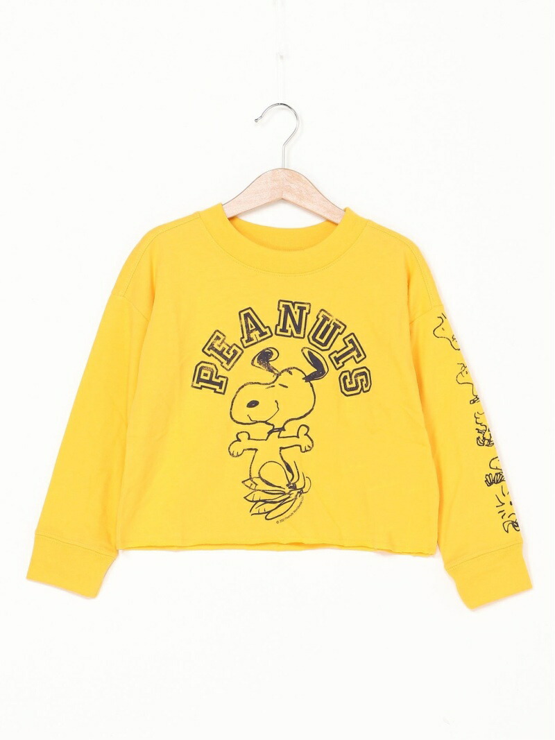 楽天市場 Sale 40 Off Gap K スヌーピー Snoopy長袖tシャツ ギャップ カットソー キッズカットソー イエロー Rba E Rakuten Fashion Kids