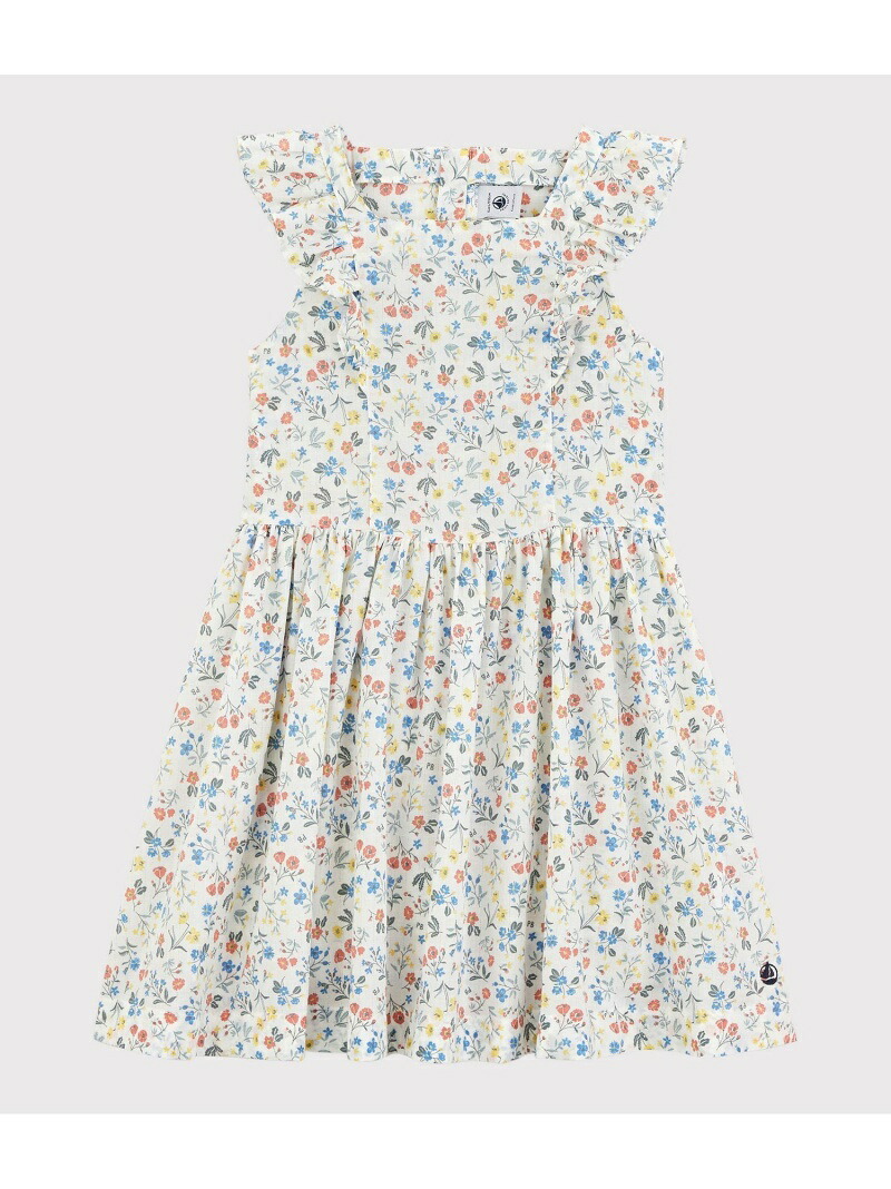 Petit Bateau K 印すワンピース プチバトー ワンピース キッズワンピース 白み 貨物輸送無料 Daininki Shinsaku フロック Nyumbanichoo Com