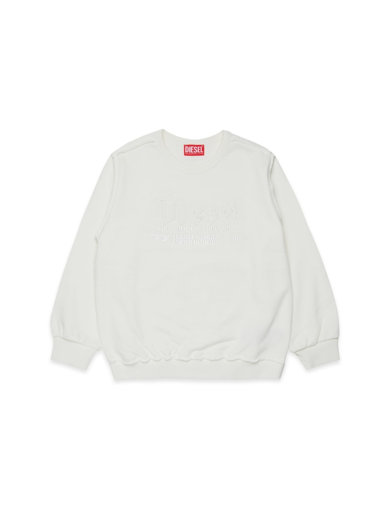 【SALE／40%OFF】DIESEL キッズ プルオーバースウェット SBOXTRAW ディーゼル トップス スウェット・トレーナー 白いこと 黒いこと【RBA_E】【貨物輸送無料】
