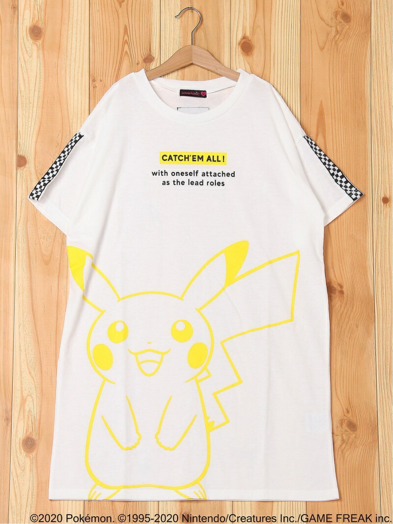 楽天市場 Sale 50 Off Lovetoxic ポケモンtop ナルミヤオンライン ワンピース キッズワンピース ホワイト ブラック ベージュ Rba E Rakuten Fashion Kids