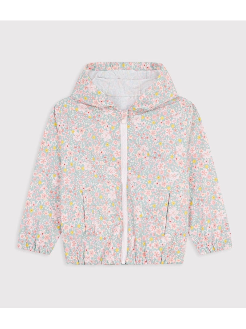 PETIT BATEAU フラワープリントウィンドブレーカー プチバトー ジャケット・アウター 牟礼パーカー【貨物輸送無料】