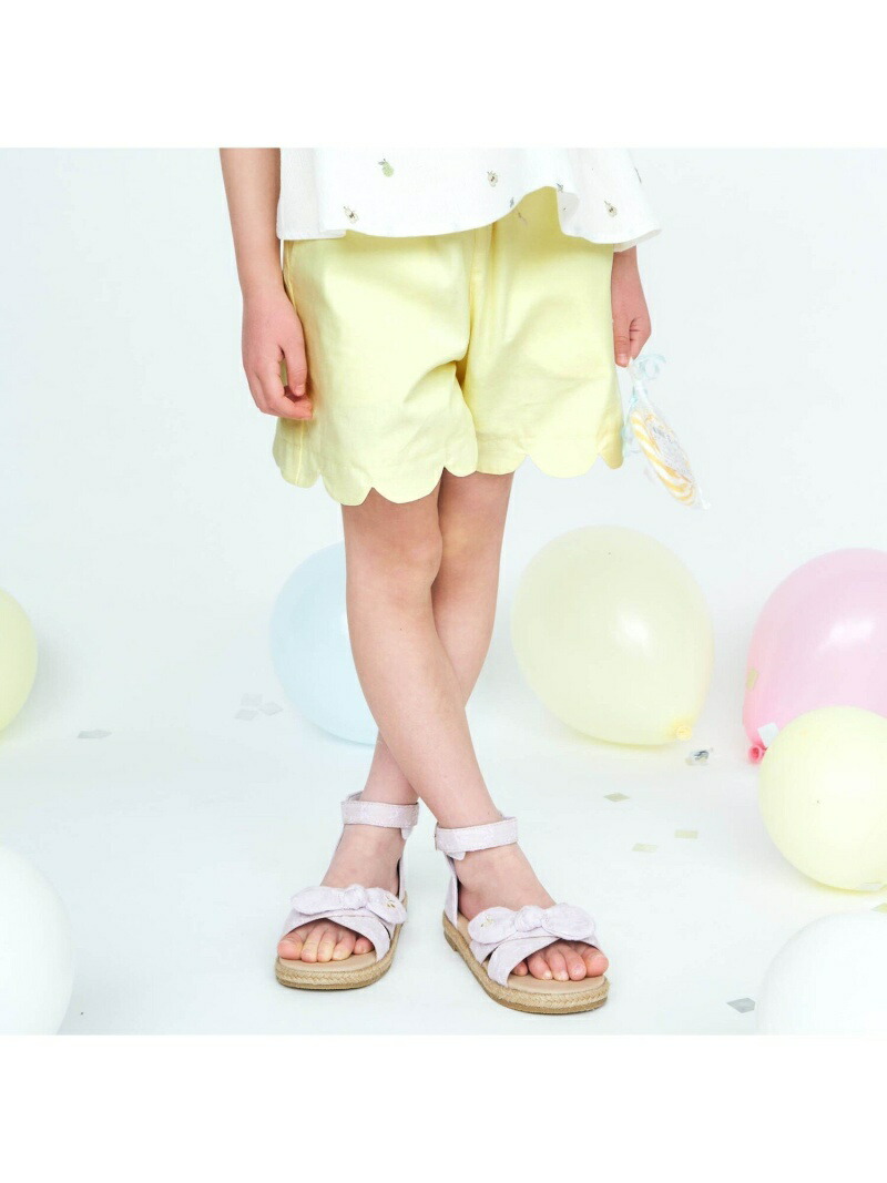 Apres Les ショート丈 スカラップショートパンツ Cours パンツ エフオーオンラインストア