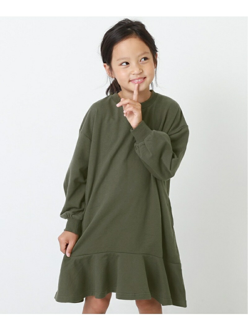 Devirock 裾フレアスウェットワンピース 子供服 デビロック キッズ