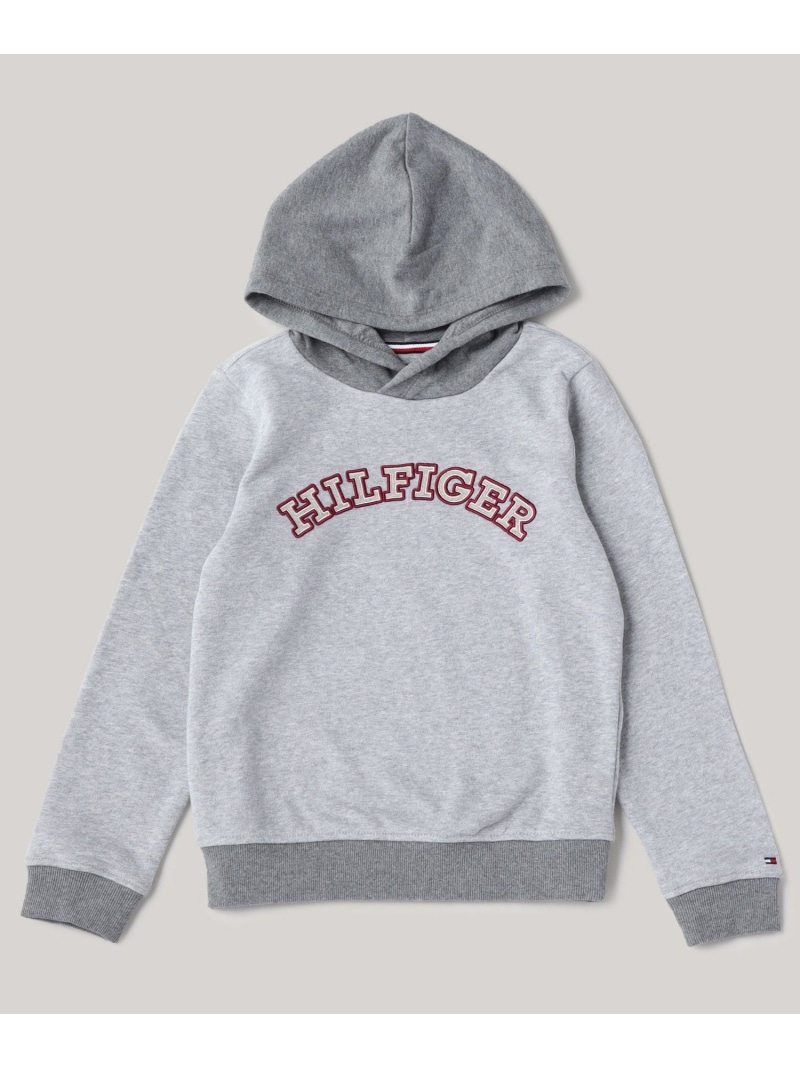 【SALE／50%OFF】TOMMY HILFIGER (K)TOMMY HILFIGER(トミーヒルフィガー) BOYS モノタイプエンブロイダリーレギュラーパーカー トミーヒルフィガー トップス パーカー・フーディー グレー【RBA_E】【送料無料】