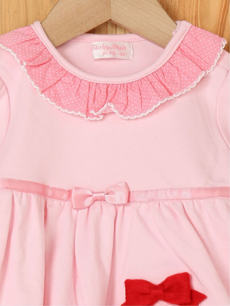 楽天市場 Sale 50 Off Shirleytemple ケーキアップリケワンピース シャーリーテンプル ワンピース キッズワンピース ピンク Rba E 送料無料 Rakuten Fashion Kids
