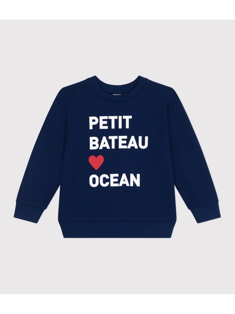 【SALE／30%OFF】PETIT BATEAU スウェットプルオーバー プチバトー トップス スウェット・トレーナー ネイビー【RBA_E】【送料無料】