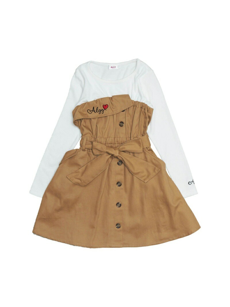 Algy 7 7 日 23 59で販売終了 トレンチ風ドッキングワンピース エフオーオンラインストア ワンピース シャツワンピース ベージュ ネイビー 送料無料 Psicologosancora Es