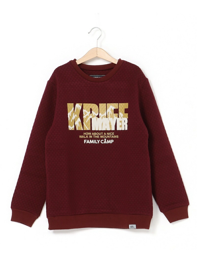 KRIFFMAYER(K)変わりキルトPTクルークリフメイヤートップスその他のトップスグレーグリーンレッド【送料無料】