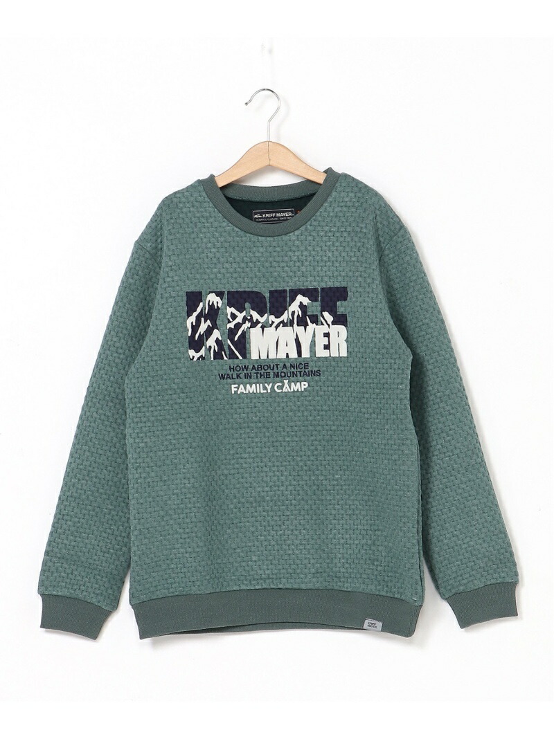 KRIFFMAYER(K)変わりキルトPTクルークリフメイヤートップスその他のトップスグレーグリーンレッド【送料無料】