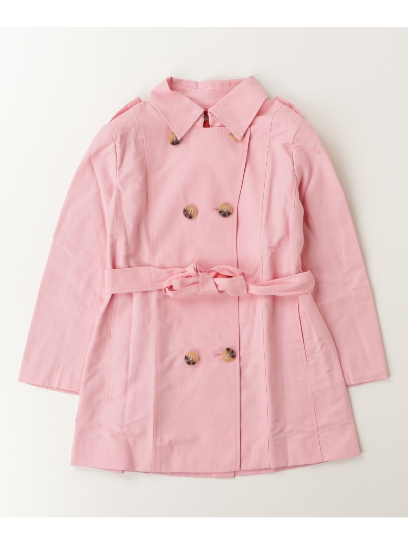 【SALE／62%OFF】MAX\u0026Co. Max\u0026Co. マックスアンドコー Kids \u0026 Junior トレンチコート シフォン ジャケット・アウター トレンチコート サクラ色【RBA_E】【貨物輸送無料】